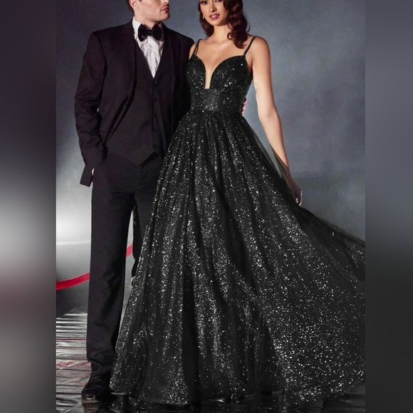 996 Dresses & Skirts - Green, black, red glitter formal evening ball gown